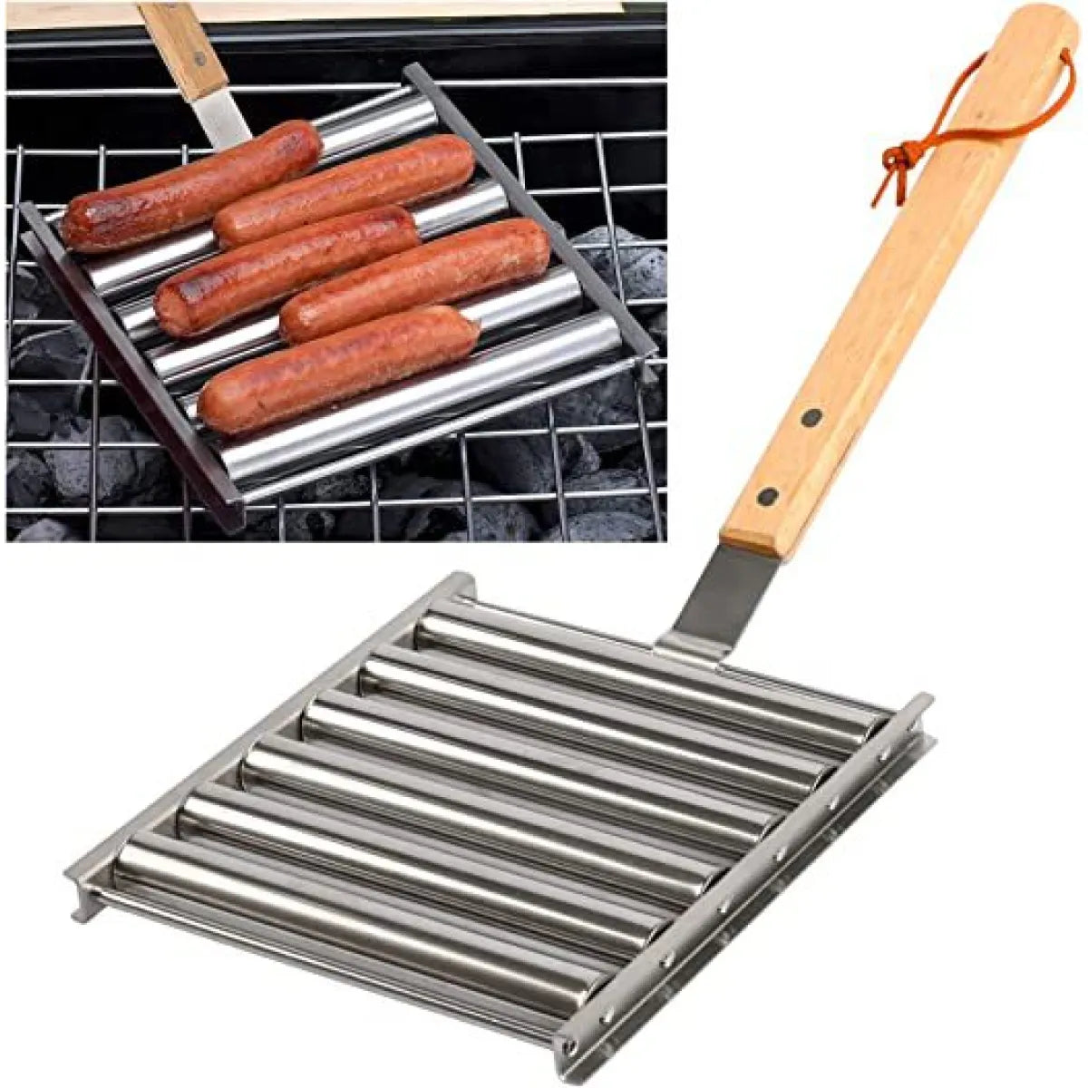 Hot Dog Rack Removable Stainless Steel Roasted Sausage