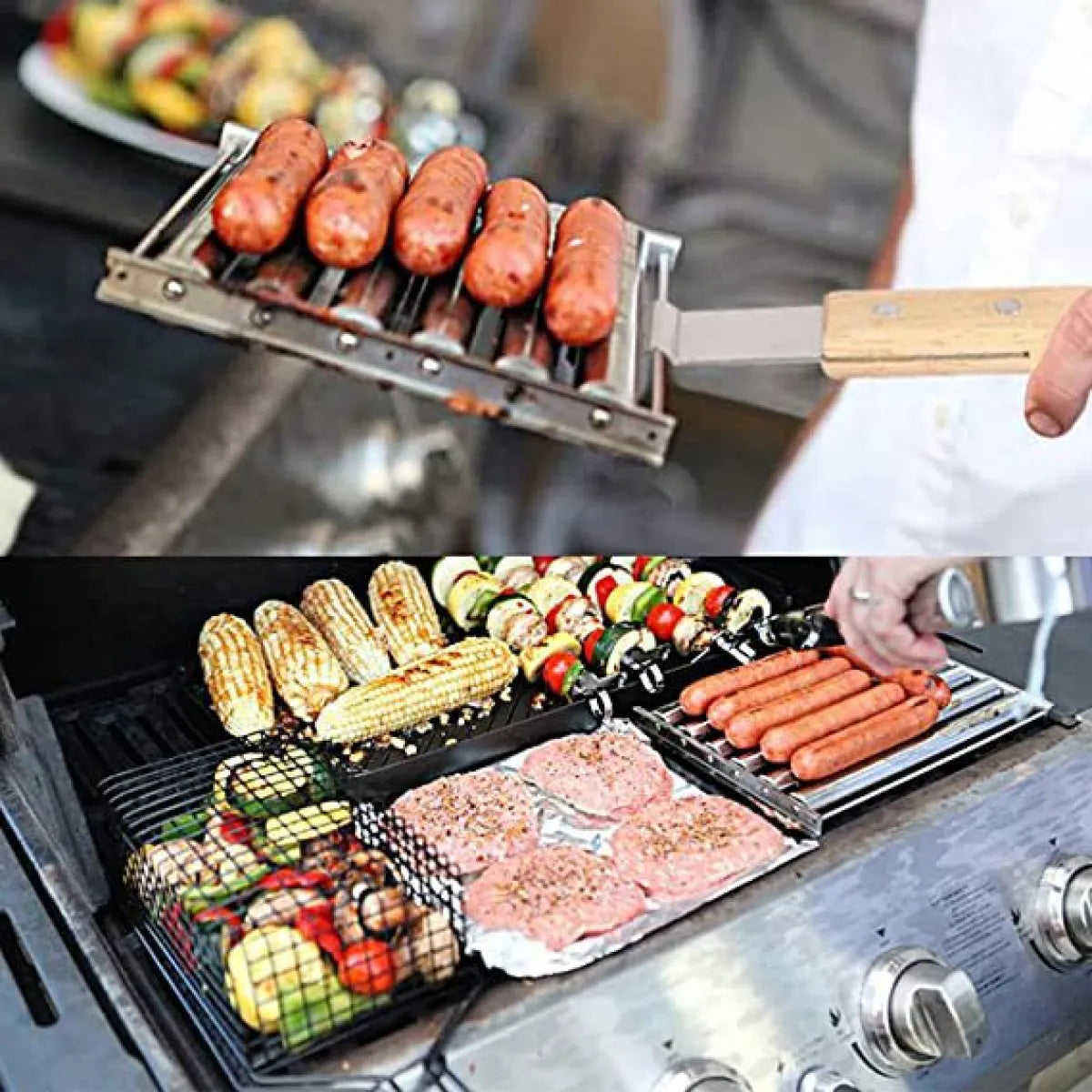 Hot Dog Rack Removable Stainless Steel Roasted Sausage