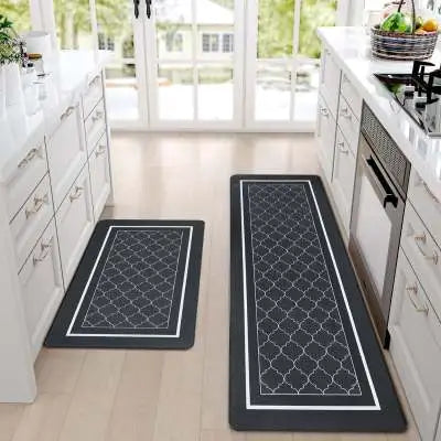 Simple Hot Sale Anti-fatigue Kitchen Pad PVC Leather Waterproof